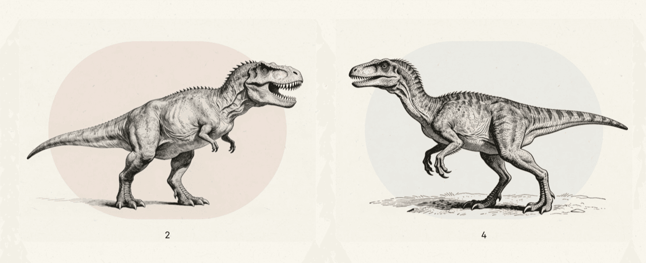 iPad coloring app - dinosaurs, prehistoric creatures